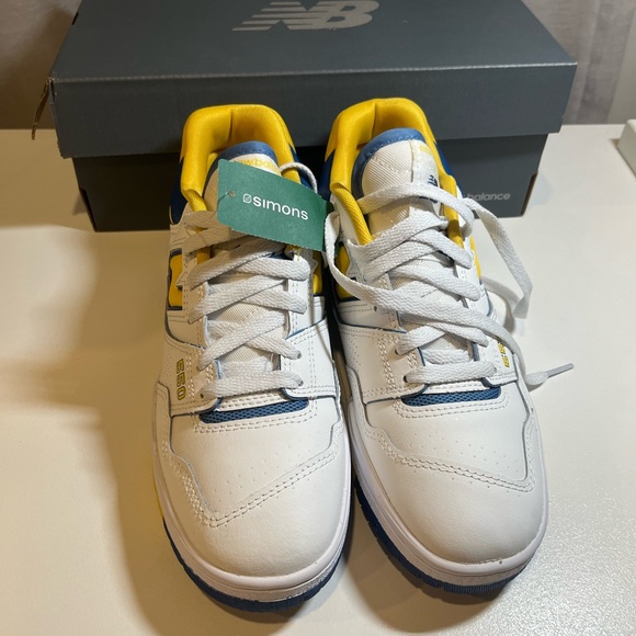 NEW BALANCE 550 BLUE/YELLOW - Picture 8 of 8